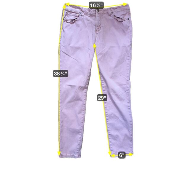 CAbI Curvy Skinny Ankle Jeans in Nectar Pink Women's Size 12 Style #224 - Picture 8 of 8